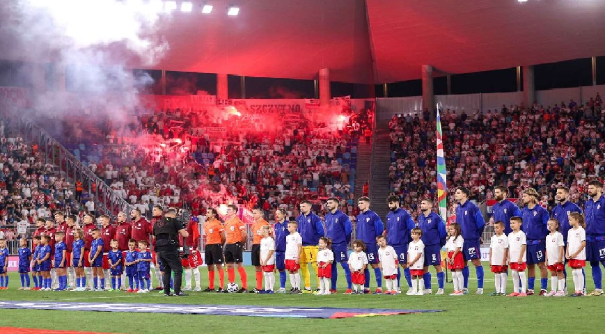 Dozens of Polish fans reportedly attacked Croatian supporters